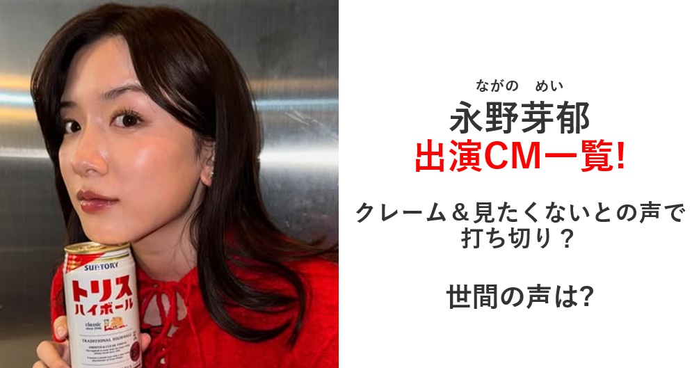 永野芽郁CM一覧